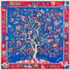 Haute qualité produits vintage arbre de vie riche arbre dame sergé soie carré foulard en soie foulards disponibles entier9005597