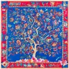 Haute qualité produits vintage arbre de vie riche arbre dame sergé soie carré foulard en soie foulards disponibles entier9005597