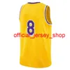 Баскетбол Джерси 2022 г. Carmelo Russell WestBrook Davis Детские трикотажные изделия домой в белый фиолетовый желтый черный