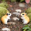 Dessin animé mignon Hamster ornement Figurine poupée jouet enfants cadeau mousse Terrarium Micro paysage accessoires fée jardin bricolage DH5856