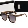 Marque de mode Hommes Femmes Lunettes de soleil Lunettes de soleil de luxe Marque de lunettes de soleil rondes en métal pour hommes Femme Miroir Lentilles en verre avec boîte et étui