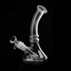 Hookahs 8" glass beaker bong 5mm thick water pipe with glass down stem+glass bowl 18mm female oil rigs