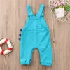 Pudcoco nyaste mode nyfödd baby pojke tjej kläder bomull dinosaur rem romer jumpsuit outfit solsuit g1221