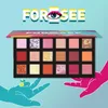 UCANBE Foresee 18 colores paleta de sombras de ojos brillo mate sombra de ojos pigmento metálico maquillaje desnudo crema de mármol perlas de bayas