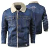 Hommes Hiver Mode Cowboy Veste À La Mode Chaud Doublure De Fourrure Denim Épais Veste Top Coat Hommes Jean Vestes Outwear Mâle Plus 5XL 201116