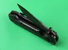 Coltello pieghevole Flipper ad apertura rapida assistito 715 Coltello pieghevole 440C Black Drop Point Mezza seghettatura Lama Manico in lega di alluminio Coltelli di salvataggio di sopravvivenza con Re