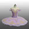 Stage Wear Fairy Purple Velvet Girls Classical Ballet Pancake Tutu