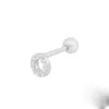 O-type Diamond Piercing Cartilage Stud Earrings For Women Birthday Party Gifts Jewelry Accessories
