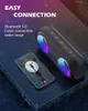 VIBE 50 W tragbarer kabelloser Bluetooth-Lautsprecher BT 5.0 DYNAMISCHER RGB-Licht-Audio-Bass Wasserdichter zylindrischer Subwoofer-Lautsprecher