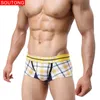 Soutong Mężczyźni Bielizna 3 Sztuk / partia Bawełniana Bielizna Mężczyźni Cueca Bokserki Calzoncillos Mężczyźni Bokserki Spodenki Boxer Para Hombre 201023