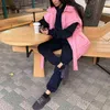 Kvinnors huva tröja set Autumn Overized Casual Long Sleeve Warm Pullover Tracksuit Female Fashion Two Piece Sets 220105