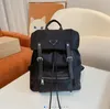 дизайнер Нейлон Backapck Мужчины Женщины Мода Большой Ретро Сумка Drawstring Сумки Студенты Школьная Сумка Дорожная сумка Рюкзак