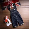 Mäns Jeans Cotton Shorts 2021 Casual Men Bib Overaller Kort sommar Mode Manlig Slim Rem Jean Man Denim Jumpsuit Jean1