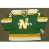 740 #27 GILLES MELOCHE Minnesota North Stars 1981 CCM Vintage Hockey Jersey or custom any name or number retro Jersey