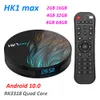 Android 11.0 TV BOX HK1 MAX 4GB 64GB 32GB RK3318 Quad core 2.4G/5G Dual Wifi BT USB 3.0 4K HD H.265 Media Player