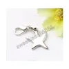 Dancing Smooth Sea Starfish Charms Heart 100pcs/Lot 14x31.5mm tibetana Aragosta flottante in argento Floating Clasps per vetro vivente C117 XVE9P