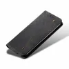 DENIM JEANS CANVAS MAGNET FLIP CART SLOT CASE لـ iPhone 14 13 12 11Pro MAX XS XR 8 7 6S PLUS