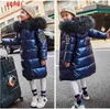 -30 Russische winterjassen voor meisjes dikke kleding Snowsuit jas waterdichte outdoor hooded jas tiener jongens kid parka jassen 211222