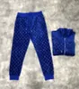 heren ontwerpers trainingspakken franse herfst winter mode fluwelen letter trainingspak heren designer hoogwaardige windjack ademende rits blauw