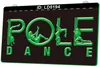 LD5194 Pole Dance 3D Engraving LED Light Sign Wholesale Retail