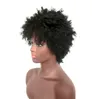 Kort afro kinky lockig svart syntetisk peruk hightemperature fiber simulering mänskliga hår peruker xp9530