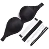 섹시한 푸시 업 브래지어 브라 렛 속옷 여성 Strapless 브래지어 보이지 않는 웨딩 탑 Soutien Gorge BH A B C D E F 70 75 80 85 90 95 LJ200815