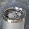 Magazzino degli Stati Uniti Texture a sublimazione da 20 once Polvere Glitter Bicchiere dritto con cannucce e coperchi in plastica Tazza per acqua portatile a doppia parete isolata sotto vuoto a 4 colori B1