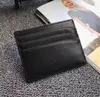 Casual Men Card Holder Ultradun Business Mini Purse Men Real Leather ID Creditcard Dunne buskaart portemonnee met Box252B