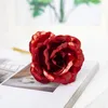 24K Gold Foil Plated Rose Creative Gifts Lasts Forever Rose för Lover039s Wedding Christmas Day Gifts Home Decoration W004817518935