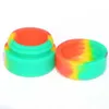Nuevo color Cajas de silicona redondas JARS 2ML MINI MINI OIL DE HUMO Smoke Cream Cuadros Contenedor Jarras de silicona DAB Contenedor de cera