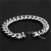 Hip Hop Jóias Miami Cuban Link Bracelete 14K 18K Ouro Vácuo Banhado Stainls Steel Curb Bracelet