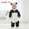 Hiver Unisexe ROMPER pour bébé Girl Garçon Jumpsuit Jumpsuit doux chaud nouveau-né Bebe Bebe Enfants Vêtements Onesies Costume Outfits 201027