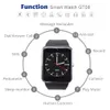 GT08 Bluetooth Smart Horloges met SIM Card Slot Voor Android NFC Gezondheid X6 X7 T500 T500 + M16 plus HW12 HW16 HW22 FK88 Horloge serie 5 6 Smartwatch