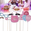 2020 Foto Requisiten Foto Rahmen Prop Feeder Ballon Junge Mädchen Geschlecht Offenbaren Baby Shower Party Kuchen Topper Dekoration Lieferungen