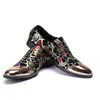 Fashion Comfortable Men Casual Shoes Wedding Oxford printed loafers Men driving Flats adult offic Banquet Social Shoes