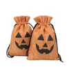 Halloweenowa torba na prezent jute jubell packing torebki chirstmas imprezowe torby