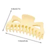 Korea Große, mattierte, einfarbige M-förmige Haarklemmen für Damen, bunte Kunststoff-Fliege-Haarnadeln für Damen, weibliche Pferdeschwanz-Haargummis, Haarspange, Krallenlänge 13,8 cm