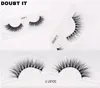 3D Mink cílios Natural Eyelashes Cílios Falso Volume Fluffy Volume Falso Logo Logo Adesivo Faux Faux Mink Handmade Eyelashes 12 estilos