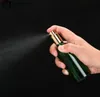 440 sztuk / partia 30ml Atomizer Refillable Pump Spray Butelka Puste zielone butelek szklane perfumy z czarnymi złotymi pokrywkami SN4414