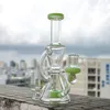 Popular 7 Inch Showerhead Perc Heady Glass Bong Recycler Water Pipes Klein Percolator Dab Rig Oil Rigs 14mm Female Joint XL-2062 In Stock