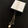 Retro-Diamant-Halskette, glänzende Diamant-Halsketten, Buchstaben, Designer-Halsketten, Damen-Marken-Anhänger-Halskette, hochwertiger Schmuck, Birth2456