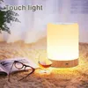 Rechargeble LED Touch Night Light Innovative Little Nightlight Table Lampe de chevet Lampe d'allaitement 6 couleurs Lumière réglable Lampe de nuit 201028