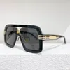Солнцезащитные очки для мужчин и женщин летний стиль черный анти-ультрафиолетовый ретро 0900s пластины прямоугольник большой полный кадр модные очки дизайнер высокого качества случайная коробка
