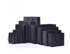 10 Size Black Paper Gift Wrap Bag With Handle Wedding Birthday Party Gift Christmas New Year Shopping Package Bags