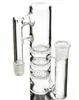 Echtbild-Glas-Hookah-Aschefänger mit einzelner Fritte und 12-Arm-Baum, Inline-Perc, 18-mm-Verbindung, rechtwinklig für Bong-Rigs, Rauchen, Stereo-Matrix