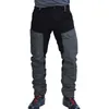 Män Den nya färgen matchande byxor Slim Fashion Mäns Zipper Multi-Pocket Long Cargo Pant Work Casual Locomotive Car Suit Byxor