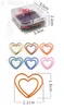 50 шт. / Лот в форме сердца бумажные клипы закладки закладки инструменты Скрапбукинг инструменты Memo Clip Metal Binder Paperclip случайный цвет