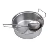 /Set Stainless Steel Kids House Kitchen Toys Cooking Cookware Pots Pan Children Pretend Play Kitchen Playset LJ201009