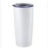 2021 new Arrival Customized 20oz Sublimation Tumbler Stainless Steel Thermos Bottle Car Cups with lid fast shipping