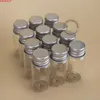 36 stks / partij 10 ml glazen monsterfles met aluminium dop 1 / 3oz lege pot cosmetische containers 10 g kleine pot navulbare verpakking van het pakketten